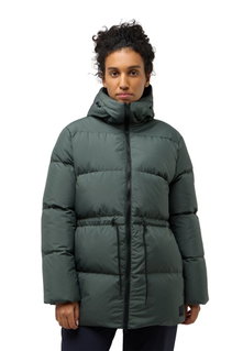 Jack Wolfskin Winter-Daunenmantel Kirschallee (wasserdicht) dunkelgrün Damen