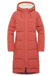 Jack Wolfskin Winter-Daunenmantel Nordlicht Coat (Fleece-Futter) rot Damen