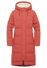 Jack Wolfskin Winter-Daunenmantel Nordlicht Coat (Fleece-Futter) rot Damen