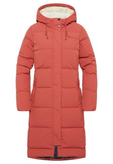 Jack Wolfskin Winter-Daunenmantel Nordlicht Coat (Fleece-Futter) rot Damen