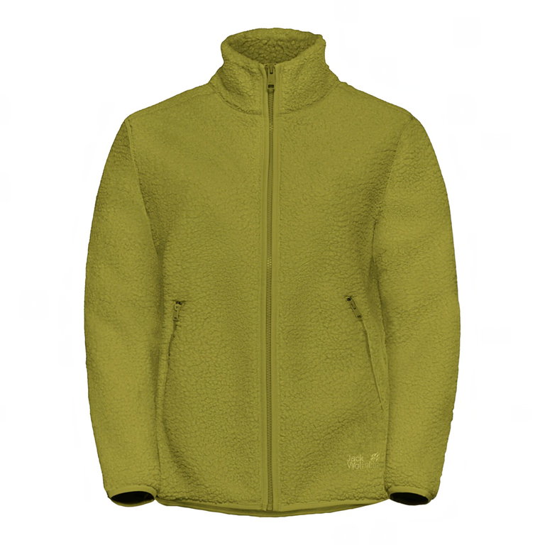 Jack Wolfskin High Curl Fleece Jacket (warm, breathable) khaki green ladies