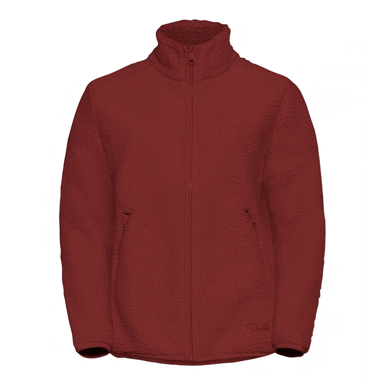 Jack Wolfskin Fleecejacke High Curl (warm, atmungsaktiv) winerot Damen