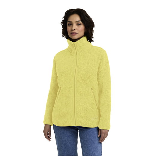 Jack Wolfskin Fleecejacke High Curl (warm, atmungsaktiv) gelb Damen