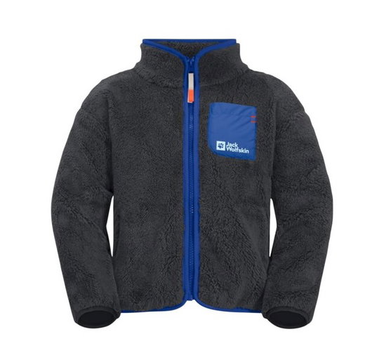Jack Wolfskin Fleece Jacket Gleely (soft, warm, breathable) phantom grey Kids