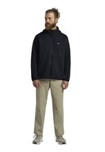 Jack Wolfskin Fleecejacke Mogari Hooded Full Zip (atmungsaktiv, Recyclingpolyester) navyblau Herren