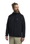 Jack Wolfskin Fleecejacke Mogari Hooded Full Zip (atmungsaktiv, Recyclingpolyester) navyblau Herren