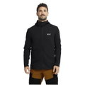 Jack Wolfskin Ridge Hike Hooded Fleece Jacket (with hood, breathable) black men's