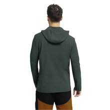 Jack Wolfskin Fleecejacke Ridge Hike Hooded Full Zip (mit Kapuze, atmungsaktiv) grün Herren