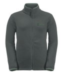 Jack Wolfskin Fleecejacke Taunus (schnelltrocknend, atmungsaktiv) dunkelgrün Kinder (164-176)