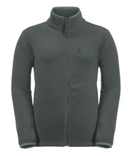Jack Wolfskin Fleecejacke Taunus (schnelltrocknend, atmungsaktiv) dunkelgrün Kinder (164-176)