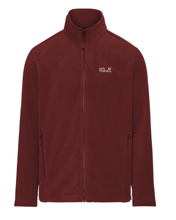 Jack Wolfskin Fleecejacke Wild Rebel 200 Full-Zip (warm) dunkelrot Herren