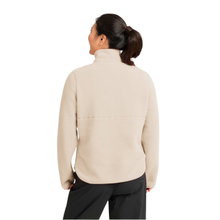 Jack Wolfskin Lite Curl Half-Zip Fleece Pullover Oyster Beige Ladies