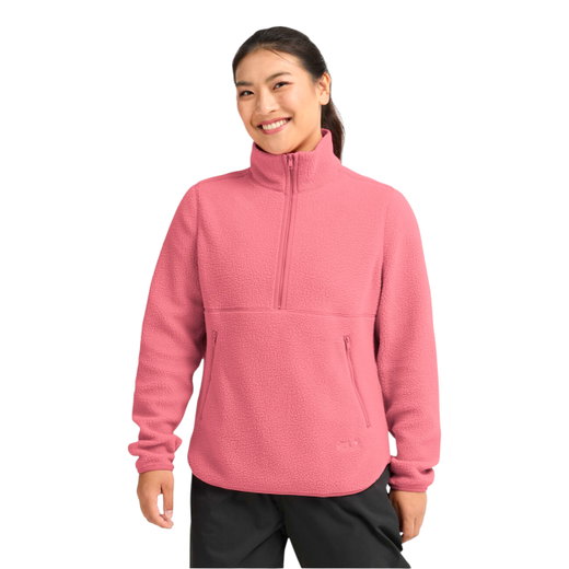 Jack Wolfskin Fleecepullover Lite Curl Half-Zip rosa Damen