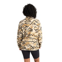 Jack Wolfskin Fleecepullover Paw Era 100 Print Half-Zip braun/beige Damen