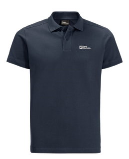 Jack Wolfskin Essential Leisure Polo (Organic Cotton) Night Blue Men's