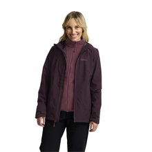 Jack Wolfskin All-Season Jacket Moonrise 3in1 2025 (waterproof and windproof, with fleece inner jacket) purple/violet ladies