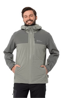 Jack Wolfskin Wander-Funktionsjacke Go Hike (wind-/wasserdicht) mistygrün Herren