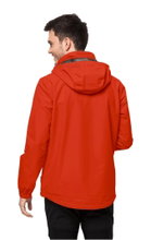 Jack Wolfskin Regenjacke Stormy Point 2-Lagen (Wetterschutzjacke, wasser-/ winddicht, atmungsaktiv) orange/rot Herren