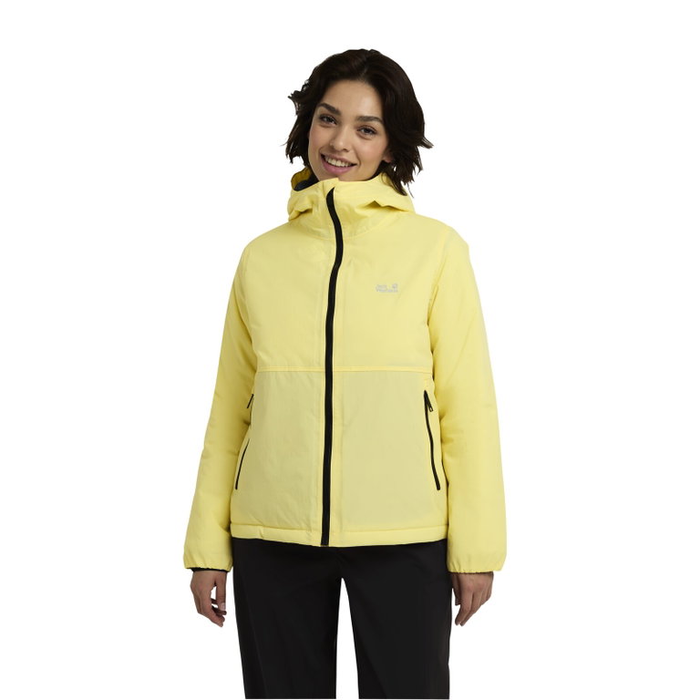 Jack Wolfskin Regenjacke Pamir (wasserdicht, winddicht) gelb Damen