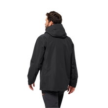 Jack Wolfskin Kurtka przeciwdeszczowa Fernblick 2-warstwowa (kurtka ochronna, wodoodporna, wiatroszczelna) czarna męska
