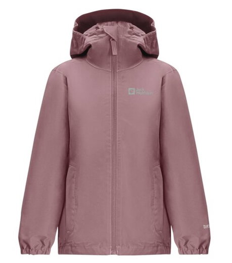 Jack Wolfskin Regenjacke Flaze Texapore (winddicht, wasserdicht und leicht) mauvepink Kinder