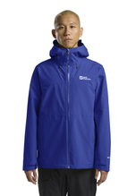 Jack Wolfskin Wanderjacke-/Regenjacke Highest Peak 3-Lagen (wasserdicht, winddicht, atmungsaktiv) vibrant blau Herren