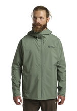 Jack Wolfskin Regenjacke Prelight 2.5 Lagen LT (leicht, wasserdicht, atmungsaktiv) eucalyptusgrün Herren