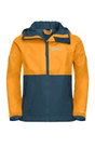 Jack Wolfskin Regenjacke Rainy Days (atmungsaktiv, winddicht, wasserdicht) orange Kinder