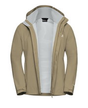 Jack Wolfskin Regenjacke Trailtime 2-Lagen (wasserdicht, atmungsaktiv) 2026 hellbraun Herren