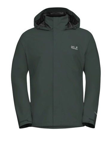 Jack Wolfskin Regenjacke Trailtime 2-Lagen (wasserdicht, atmungsaktiv) 2026 palm grün Herren