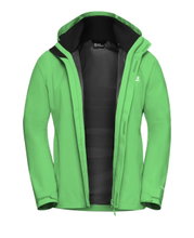 Jack Wolfskin Trailtime Rain Jacket 2-Layer (waterproof, breathable) 2026 lizard green men's
