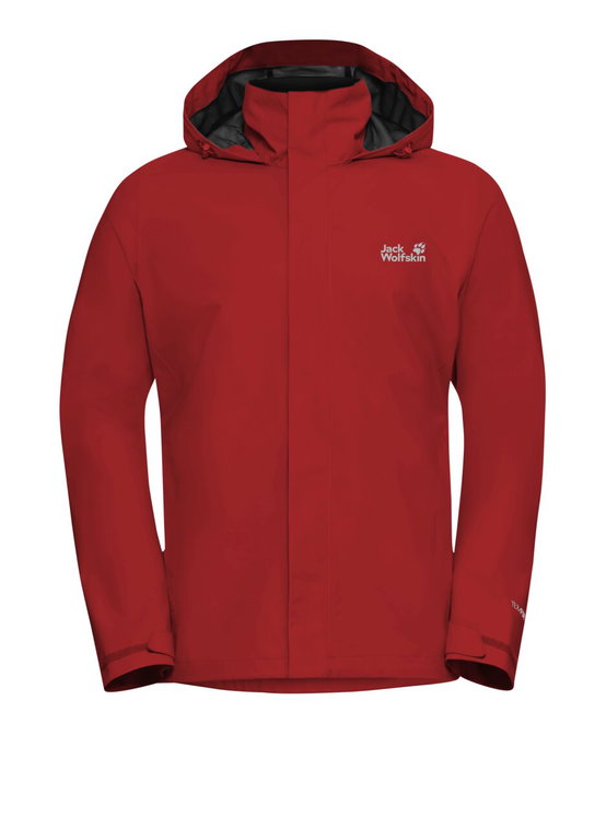 Jack Wolfskin Regenjacke Trailtime 2-Lagen (wasserdicht, atmungsaktiv) 2026 siren rot Herren
