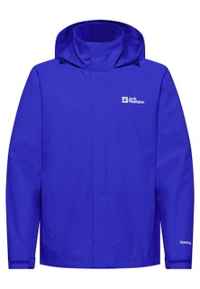 Jack Wolfskin Regenjacke Trailtime 2-Lagen (wasserdicht, atmungsaktiv) blau Herren