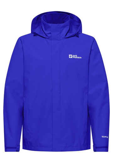 Jack Wolfskin Regenjacke Trailtime 2-Lagen (wasserdicht, atmungsaktiv) blau Herren