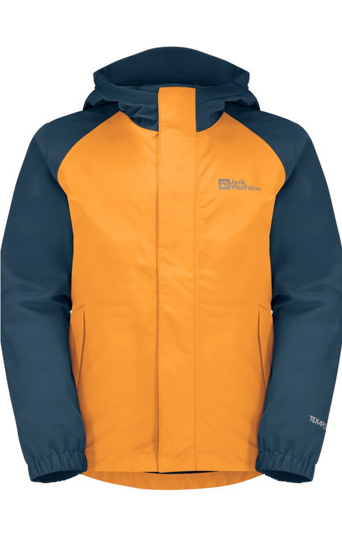 Jack Wolfskin Regenjacke Tucan (leicht, winddicht, wasserdicht) orange Kinder