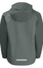 Jack Wolfskin Regenjacke Tucan (leicht, winddicht, wasserdicht) hedgegrün Kinder