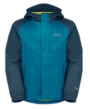 Jack Wolfskin Regenjacke Tucan (leicht, winddicht, wasserdicht) everestblau Kinder