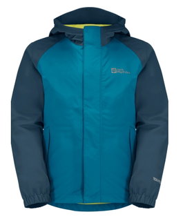 Jack Wolfskin Regenjacke Tucan (leicht, winddicht, wasserdicht) everestblau Kinder