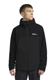 Jack Wolfskin Regenjacke Weiltal 2-Lagen (leicht, wasserdicht, atmungsaktiv) 2025 phantomgrau Herren