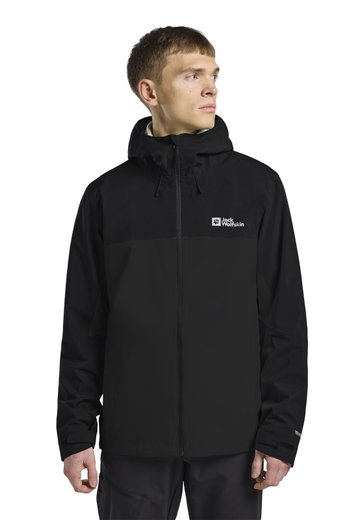 Jack Wolfskin Regenjacke Weiltal 2-Lagen (leicht, wasserdicht, atmungsaktiv) 2025 phantomgrau Herren