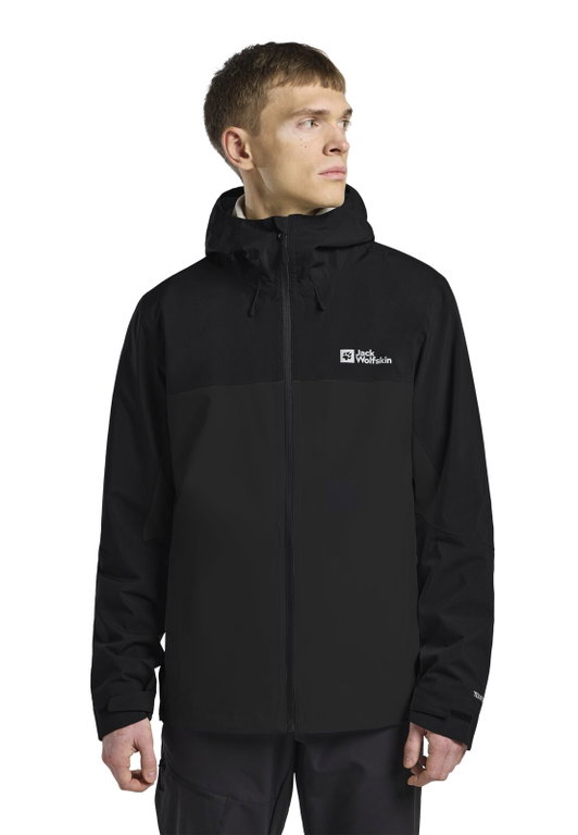 Jack Wolfskin Regenjacke Weiltal 2-Lagen (leicht, wasserdicht, atmungsaktiv) 2025 phantomgrau Herren