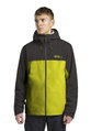 Jack Wolfskin Regenjacke Weiltal 2-Lagen (leicht, wasserdicht, atmungsaktiv) 2025 gelb/dunkelgrau Herren