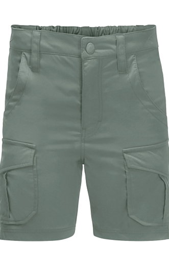 Jack Wolfskin Freizeit-Reisehose Treasure Hunter Short (leicht, robust und elastisch) kurz hedgegrün Kinder
