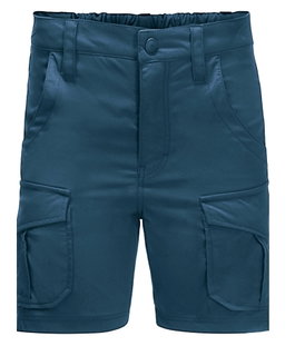 Jack Wolfskin Freizeit-Reisehose Treasure Hunter Short (leicht, robust und elastisch) kurz dunkelblau Kinder