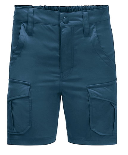 Jack Wolfskin Freizeit-Reisehose Treasure Hunter Short (leicht, robust und elastisch) kurz dunkelblau Kinder