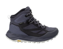 Jack Wolfskin Wanderschuhe Terraventure Texapore MID (wasserdicht, atmungsaktiv) grau/blau Damen