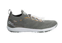 Jack Wolfskin Sneaker Spirit Knit Low (Alltagschuhe, leicht und flexible Sohle) khaki/grau Herren