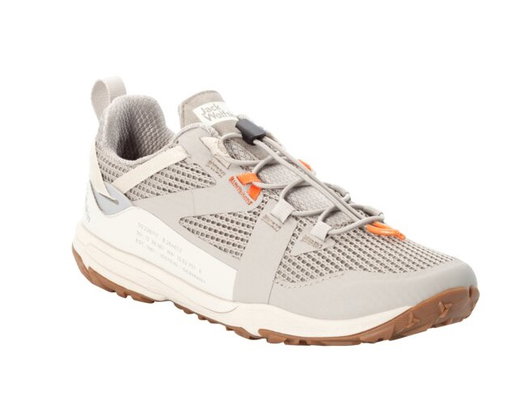 Jack Wolfskin Sneaker Spirit Low (Multifunctional shoes, lightweight and breathable) light grey Women