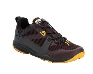 Jack Wolfskin Sneaker Spirit Low (Multifunktionsschuhe, leicht und flexible Sohle) burgundrot Herren