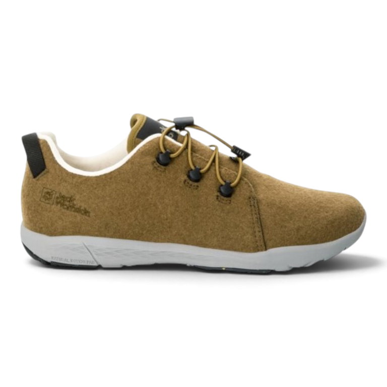 Jack Wolfskin Sneaker Spirit Wool Low (leichte, flexible Sohle) braun Damen